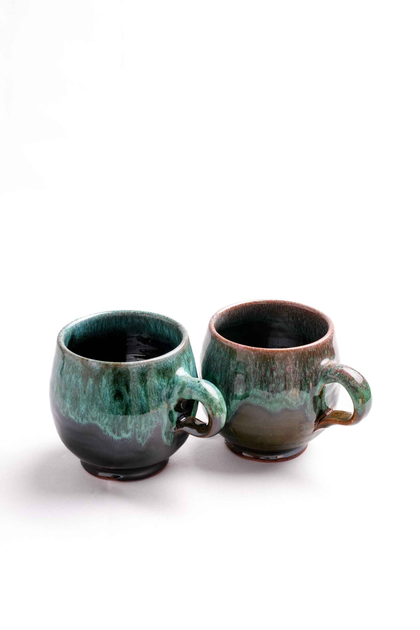 Moroccan Reactive-Glaze Mugs, Set of 3