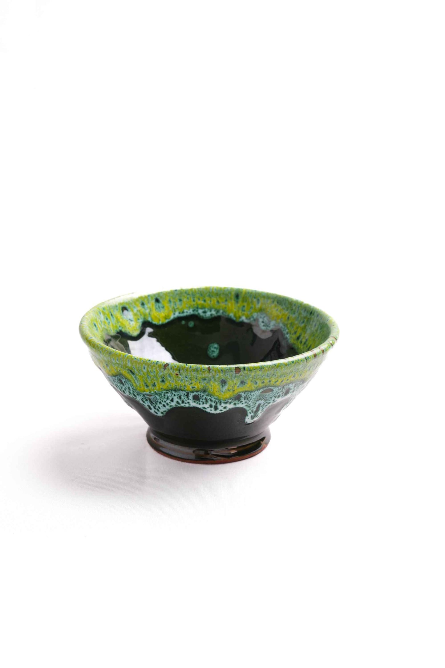 Moroccan Reactive-Glaze Ceramic Bowl