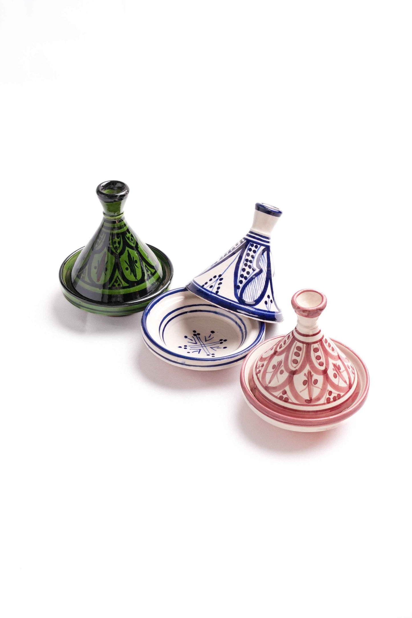 Moroccan Mini Tagines Trio, Set of 3