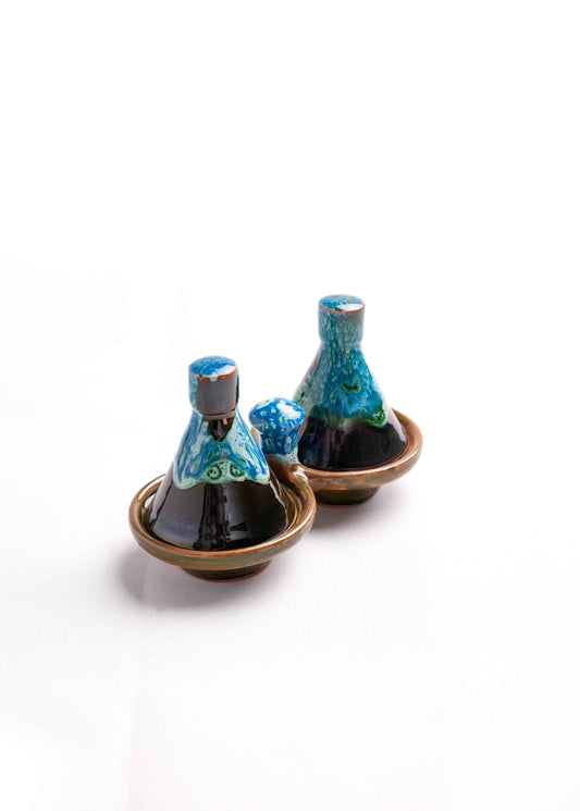 Moroccan Nujila Spice Tagine, Set of 2 – Handmade