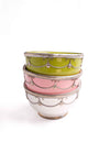 Moroccan Ceramic Bowl, Silver & Copper Inlay