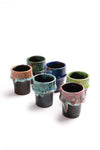 Moroccan Reactive-Glaze Tumblers, Set of 6