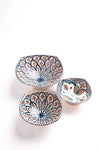 Moroccan Hand-Painted Bowls, Set of 3