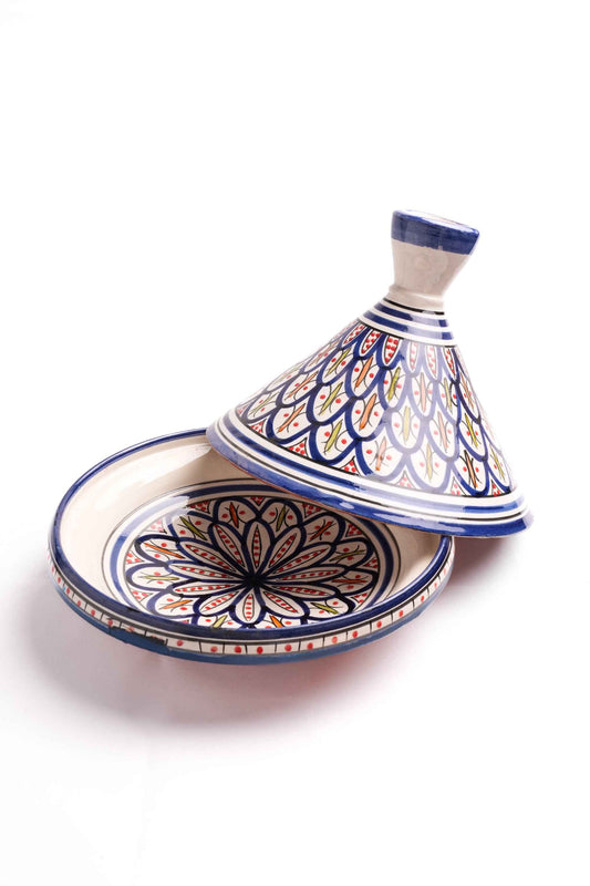 Moroccan Safi-Style Hand-Painted Tagine